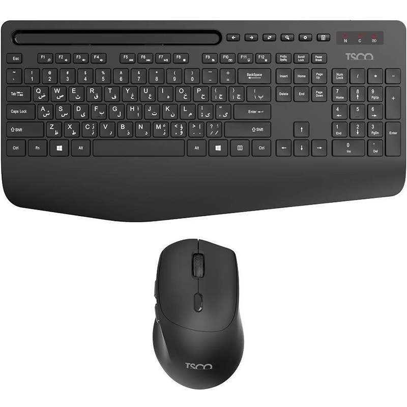 کیبورد و موس تسکو بی سیم مدل TKM-7025 W