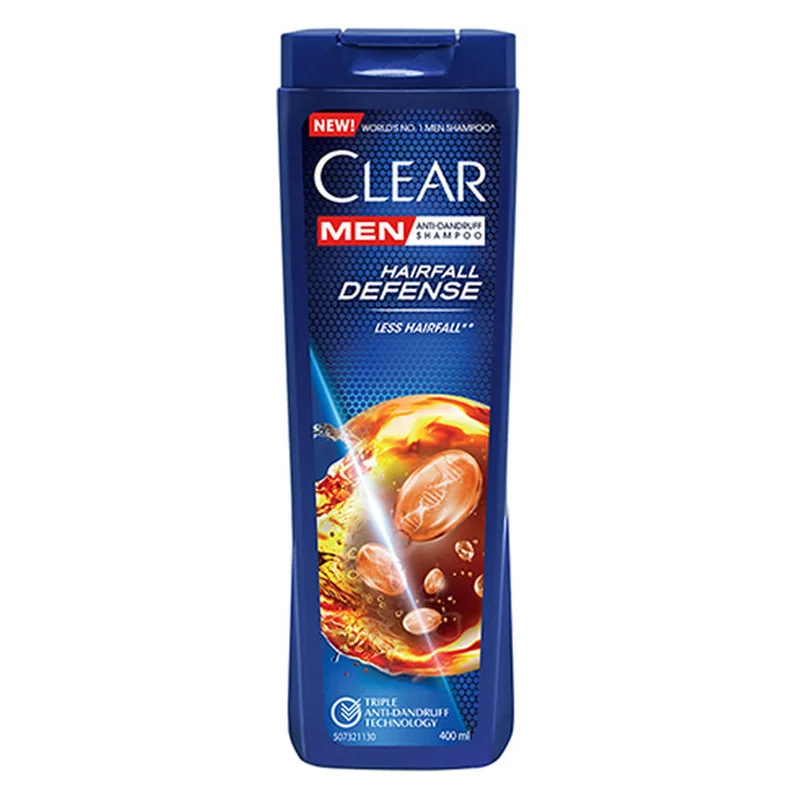 شامپو ضد شوره و ضد ریزش آقایان کلییر مدل Hairfall Defense حجم 400 میلیلیتر