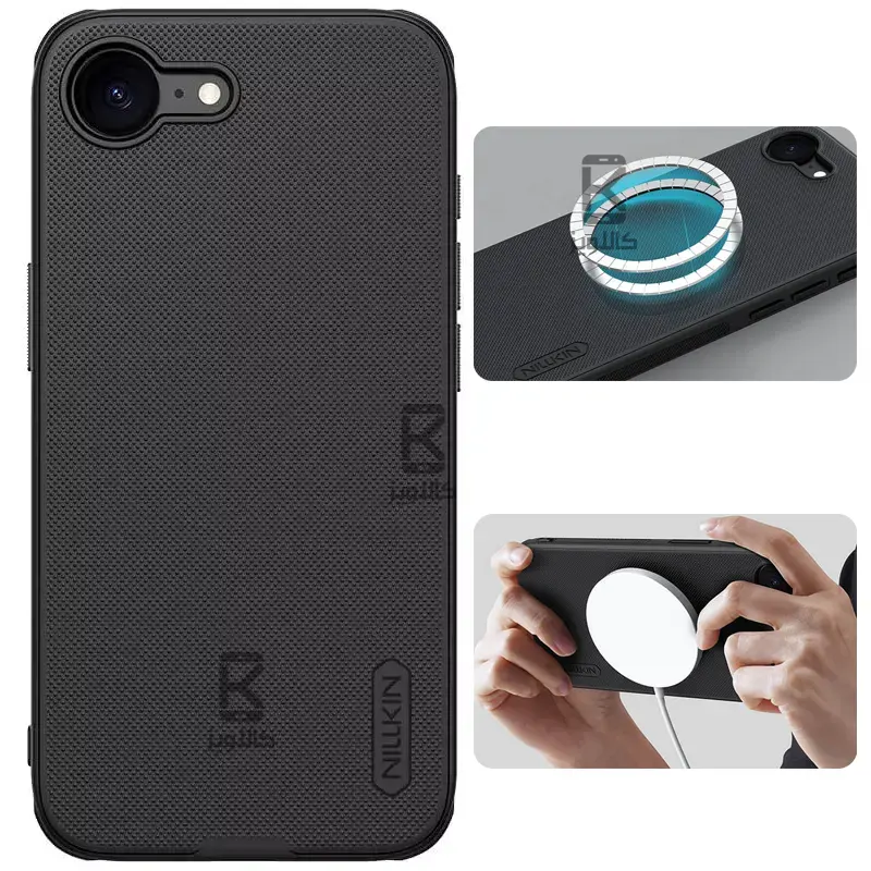 قاب مغناطیسی نیلکین گوشی آیفون 16e مدل Frosted Shield Pro Magnetic