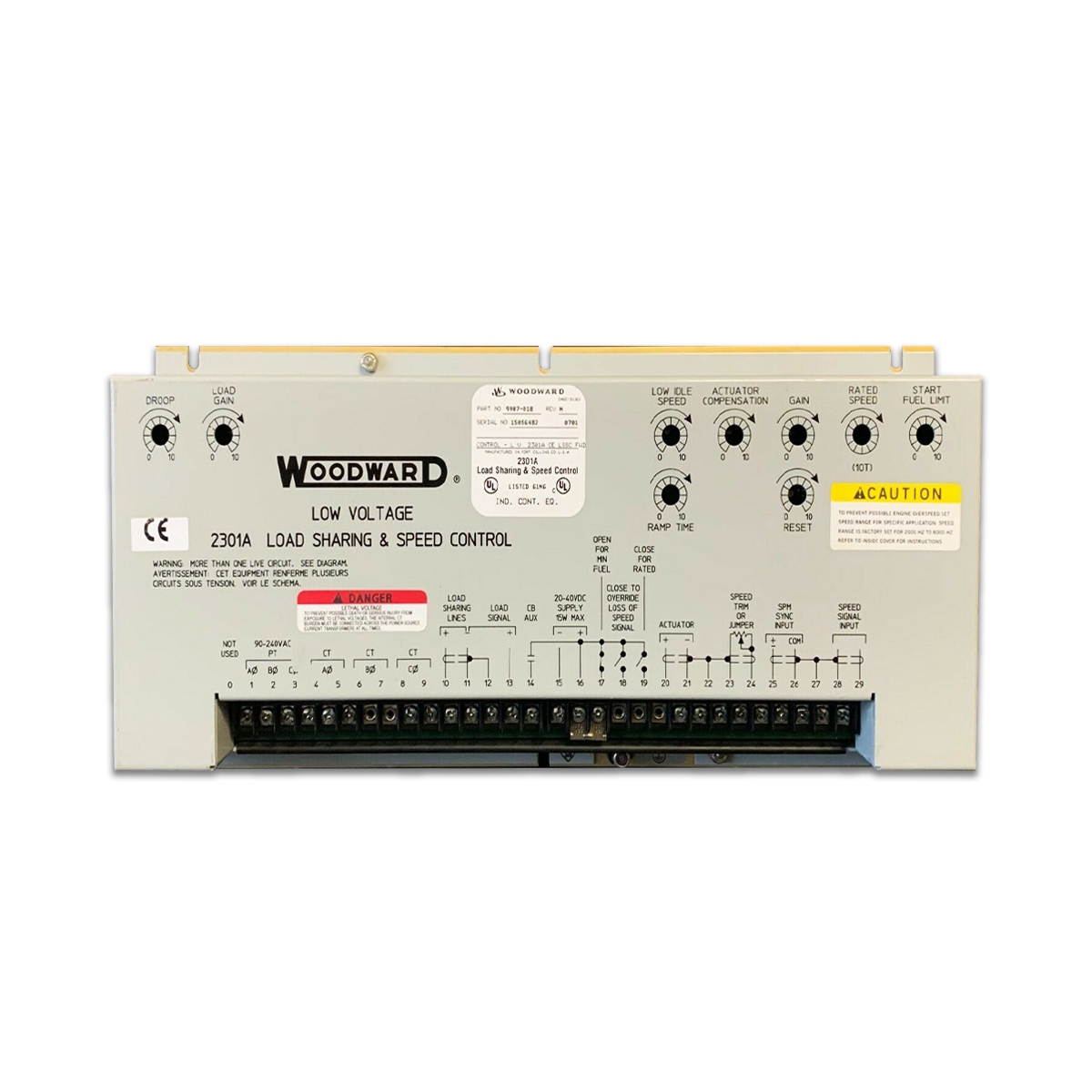 گاورنر و تقسیم بار Woodward 2301A - گاورنر وودوارد 286-8272