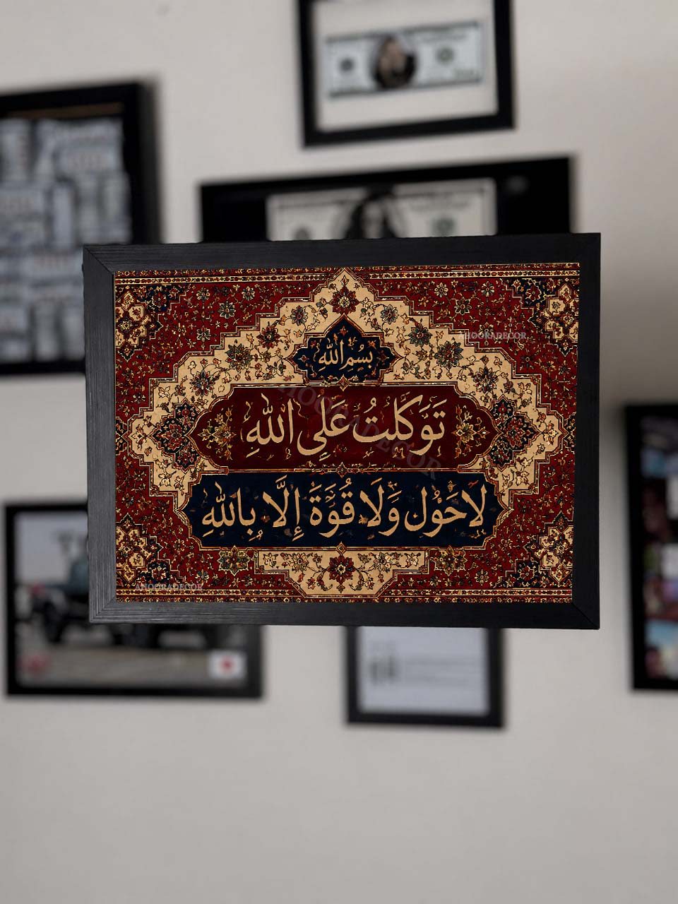 تابلو طرح فرش توکلت علی الله