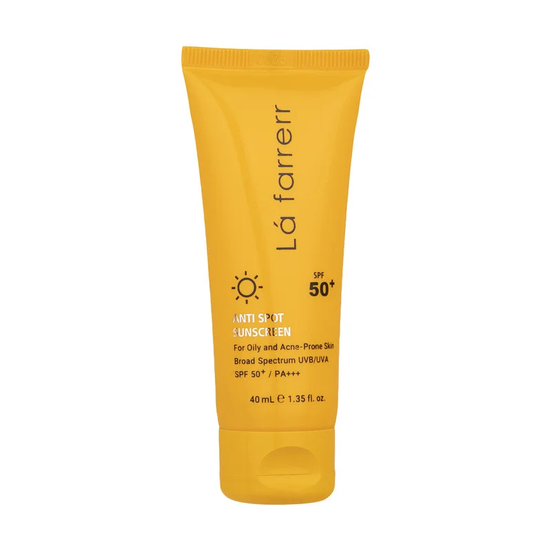 کرم ضدآفتاب و ضدلک بیرنگ لافارر مدل SPF50، مناسب پوستهای چرب، حجم 40 میلیلیتر