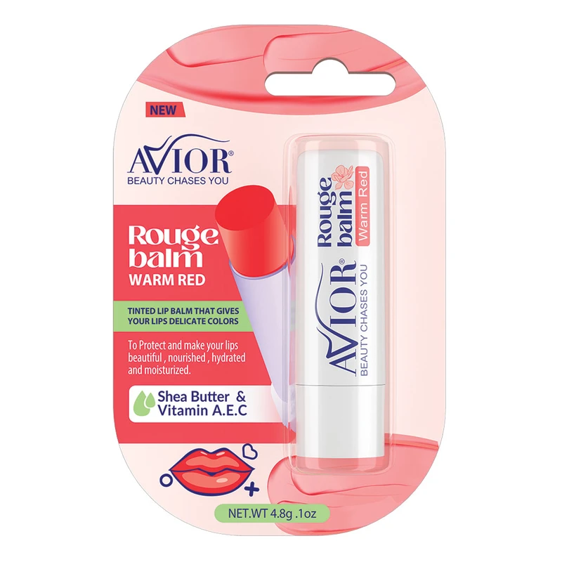 بالم لب رنگی مدل Warm Red اویور (رنگ قرمز)