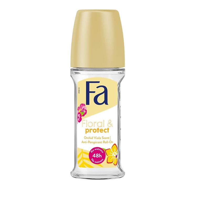رول ضد تعریق زنانه فا Fa مدل Floral Protect رایحه ارکیده و ویولا