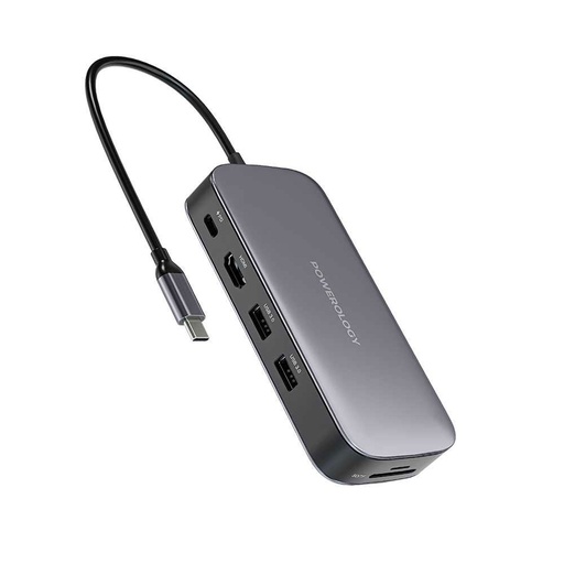 هاب تایپ سی و هارد اکسترنال 256 گیگابایت پاورولوژی مدل PWSDHB