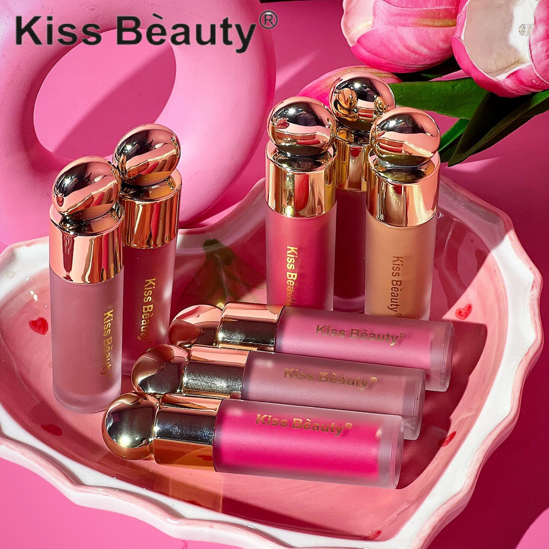 رژگونه مایع مخملی کیس بیوتی 7میل Kissbeauty Velvet Liquid Blush