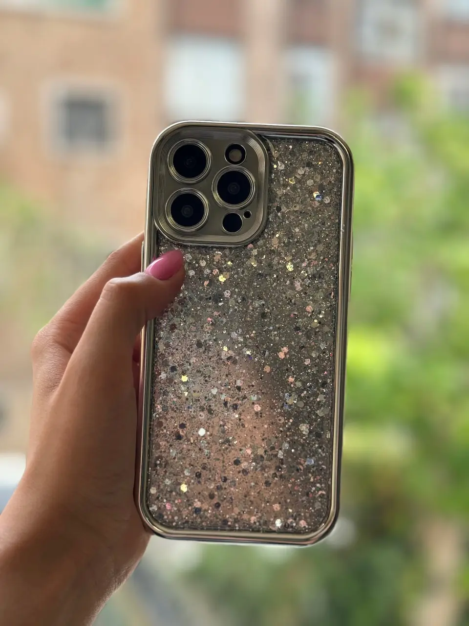 قاب Silver Glitter (کدC1702)