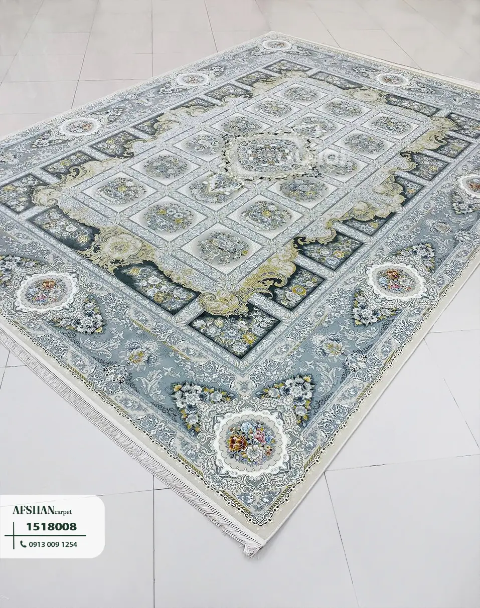 فرش 1500 شانه طرح باغ همایون کد 1518008 بهار