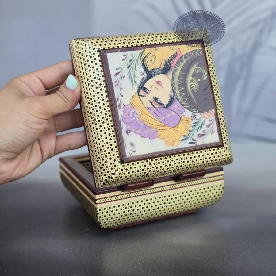 جعبه خاتم و نقاشی کاظمی