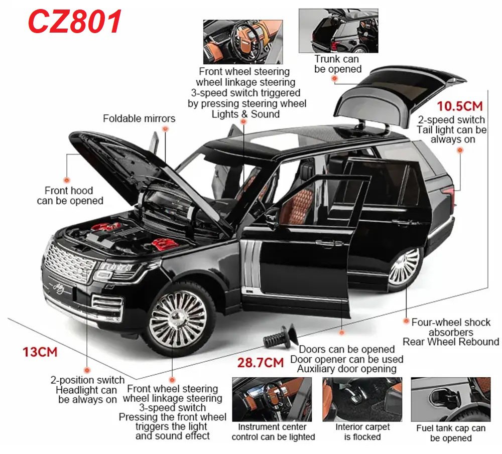 ماشین فلزی Range Rover لاکچری مدل DIE-CAST 1:24