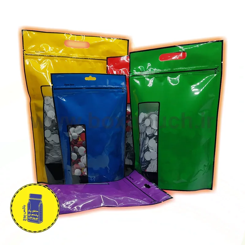 پاکت رنگی پنجره عمودی