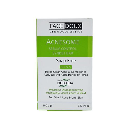 پن کنترل کننده چربی و آکنه زوم فیس دوکس / Face Doux Acne Some Sebum Control Syndet Bar