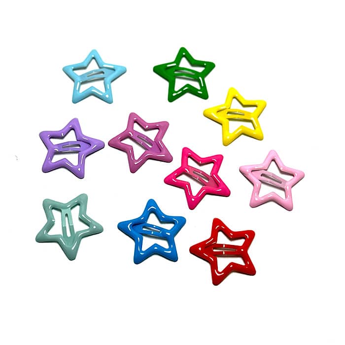 گیره تق تقی طرح ستاره بسته 3 عددی
