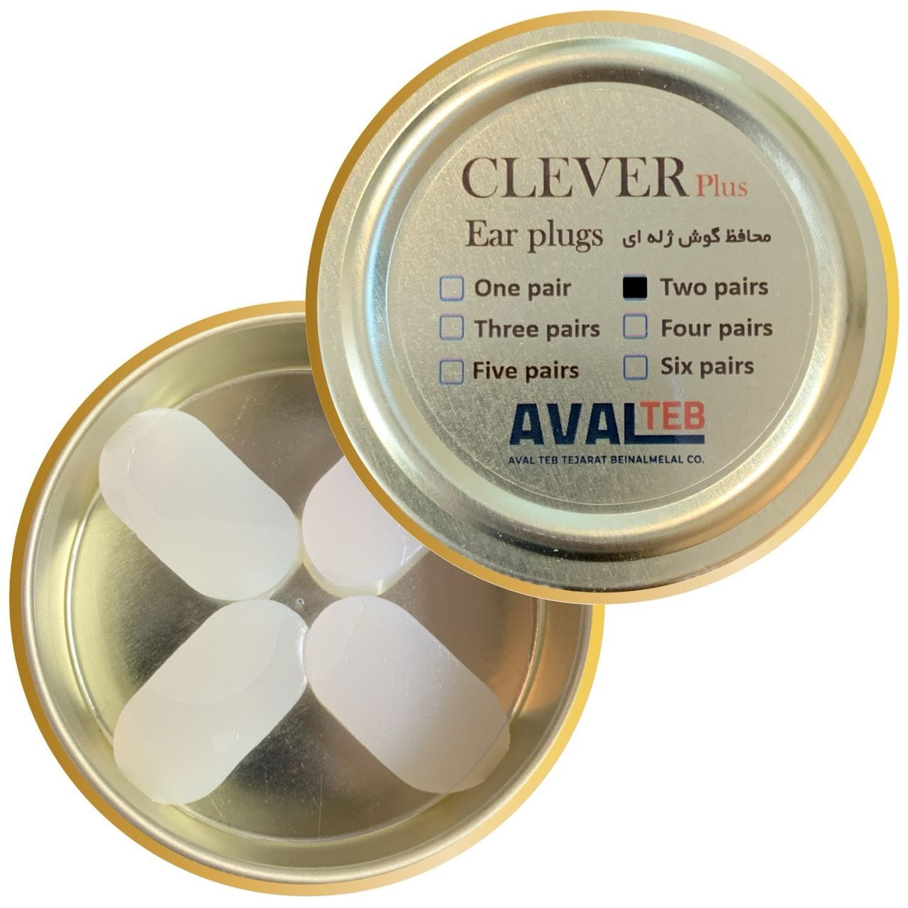 محافظ گوش ژله ای دو جفت CLEVER plus