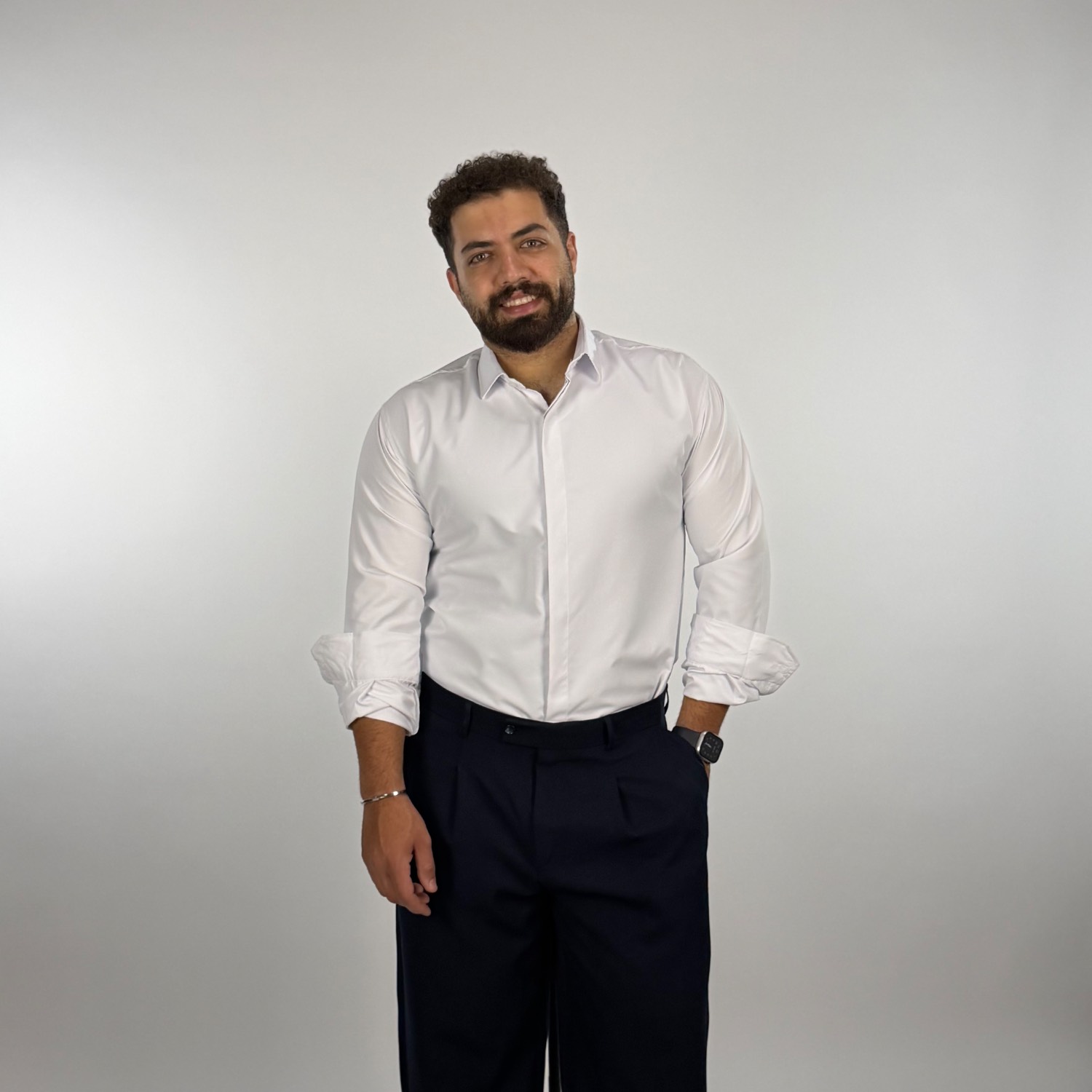 پیراهن آستین بلند دوشین مردانه