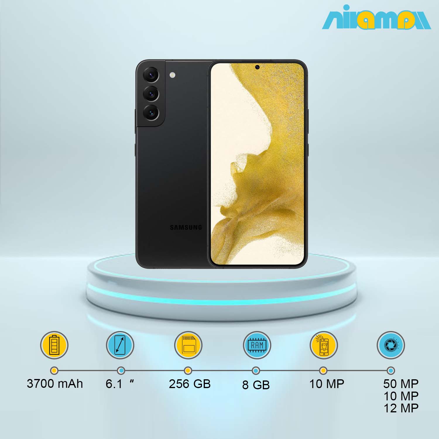 گوشی موبایل سامسونگ مدل Galaxy S22 5G دو سیم کارت ظرفیت 256 گیگابایت و رم 8 گیگابایت