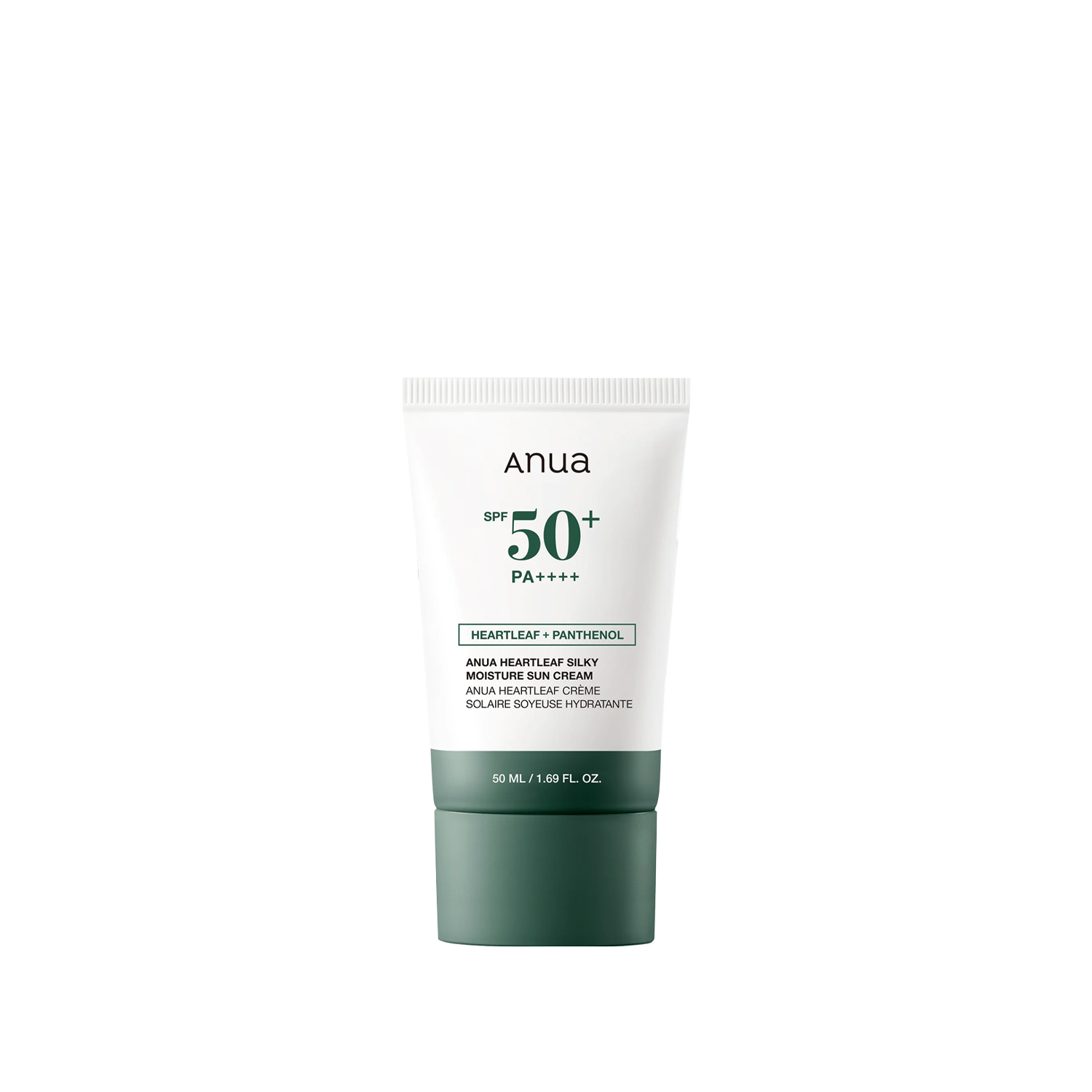 ضد آفتاب مرطوب کننده و تسکین دهنده آنوا ANUA Heartleaf Silky Moisture Sun Cream 50ml