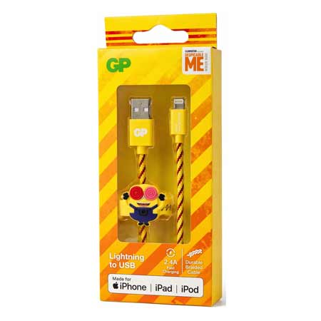 کابل شارژ طرح مینیون (GP Lightning to USB)