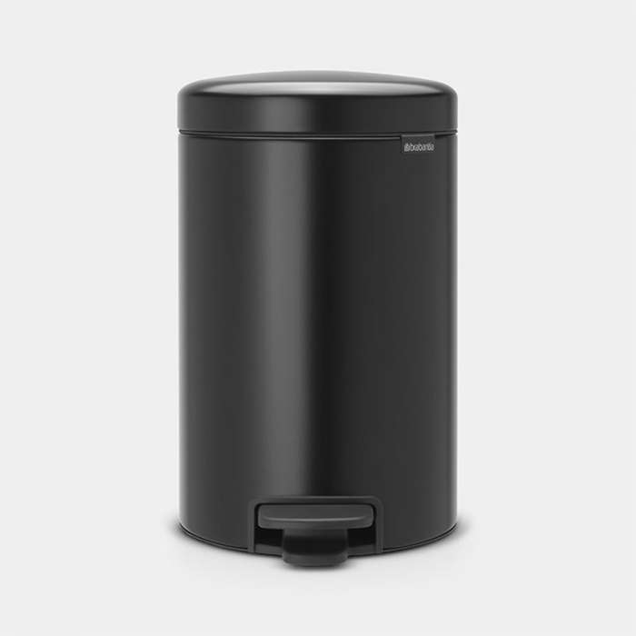 سطل زباله 12 لیتر مشکی مات برابانتیا | Brabantia NEWICON PEDAL BIN