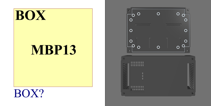 فوت پرینت و ۳ بعدی باکس MBP13