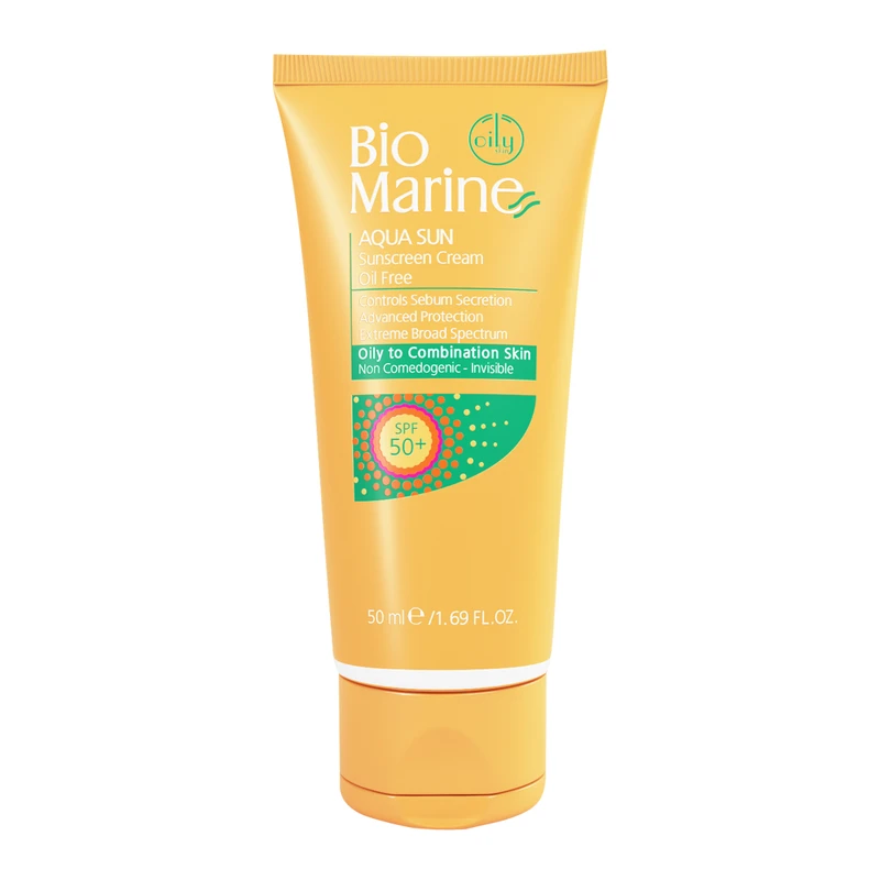 کرم ضد آفتاب فاقد چربی بایومارین مدل AQUA SUN حجم 50 میلی لیتر