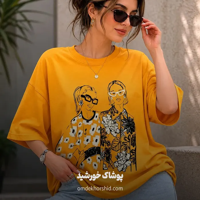 تیشرت باکسی گیسو