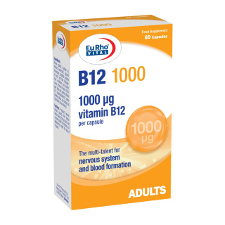 ویتامین B12 یوروویتال 60 عددی 1000 میکروگرم