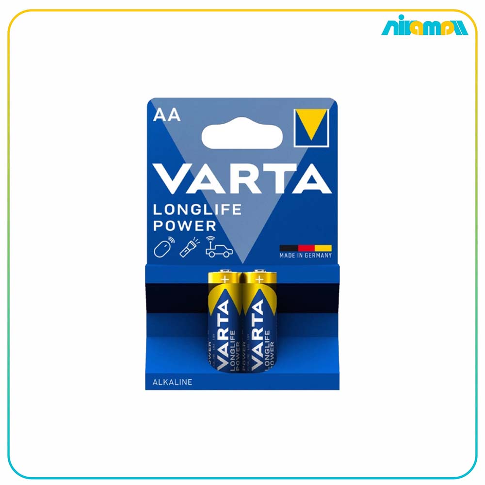 باتری قلمی آلکالاین وارتا Longlife Power بسته 2 عددی