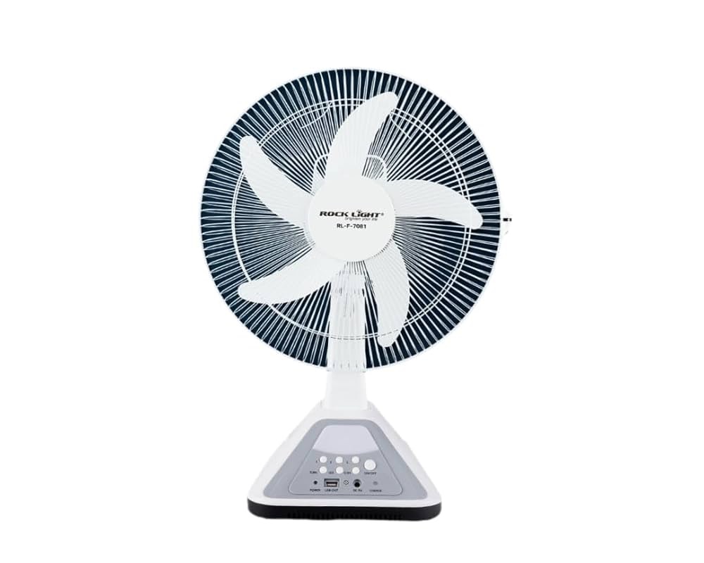 پنکه شارژیROCK LIGHT مدل RL-F-7081