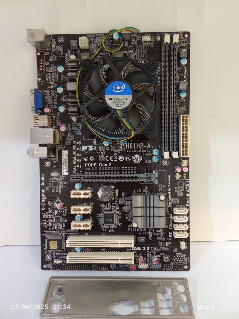 باندل مادربرد الایت(ECS)DDR3مدل H61H2-AV:1/0(استوک)