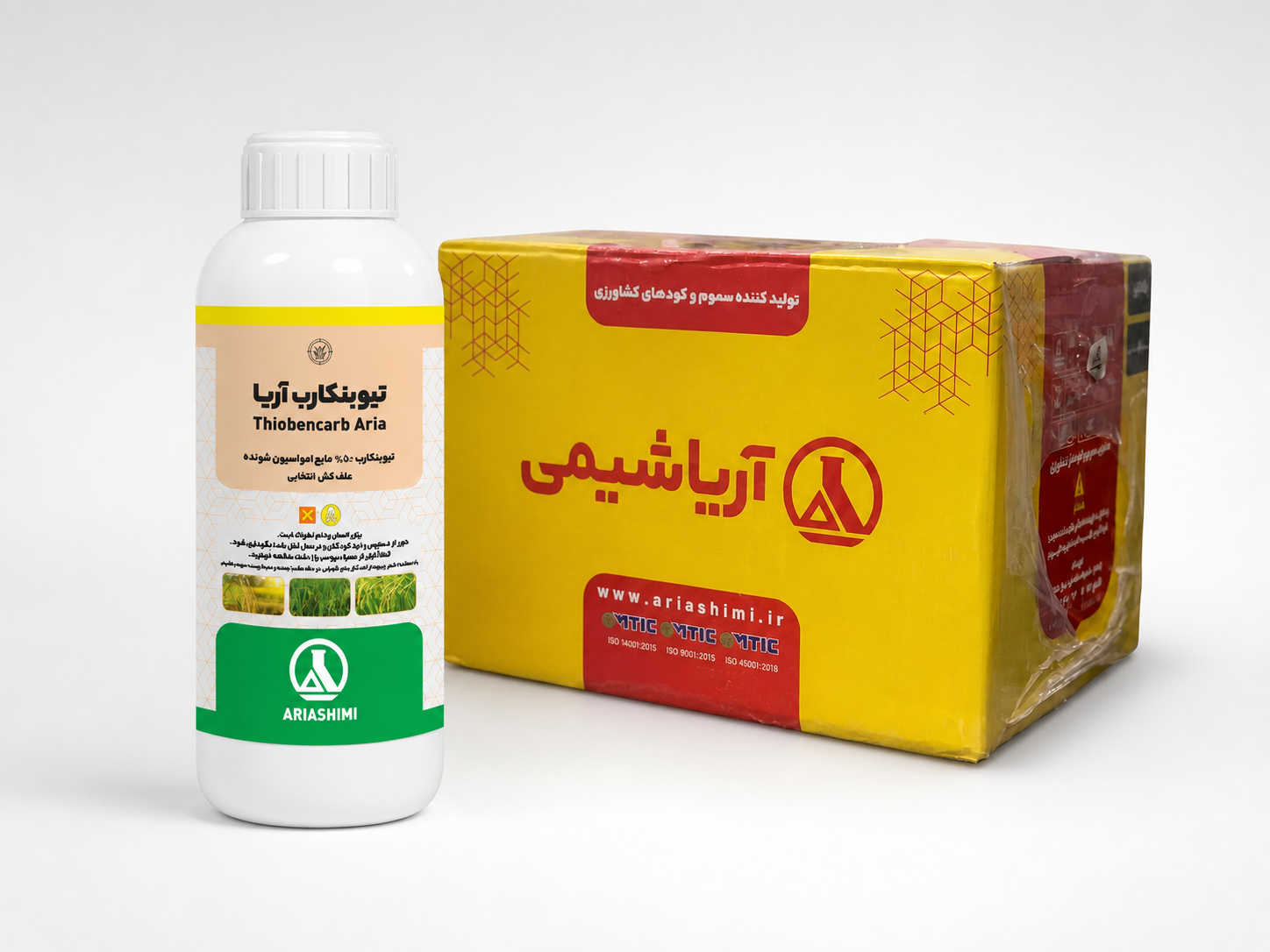 علف کش تیوبنکارب ۵۰٪ EC آریاشیمی – بطری ۱ لیتری (فروش عمده – کارتن ۱۲ عددی)