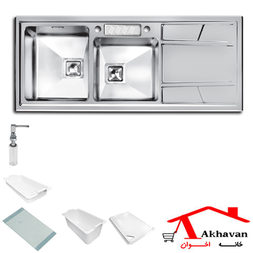 سینک ظرفشویی توکار کد 302 اخوان