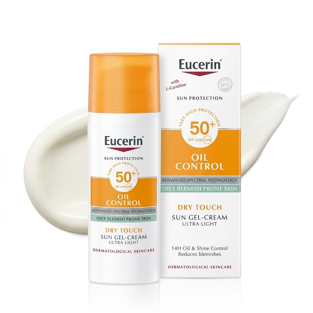 ضد آفتاب کنترل کننده چربی پوست اوسرین SPF50 پلاس/ Eucerin