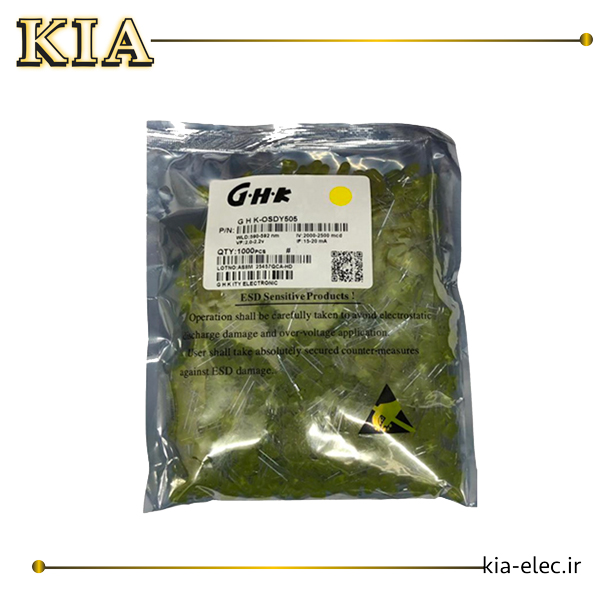 LED اوال زرد انبه ای GHK