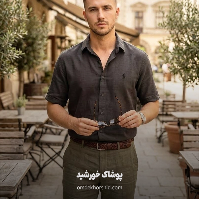 بلو مردانه نیم آستین polo