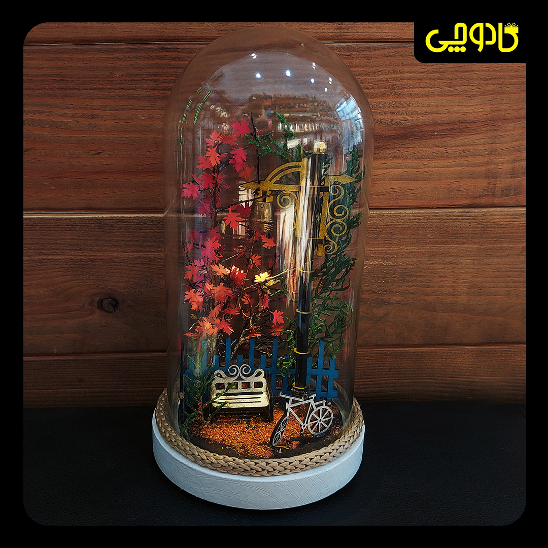 چراغ خواب حباب پاییز 22سانتی طرح پارک برند Hansel wood