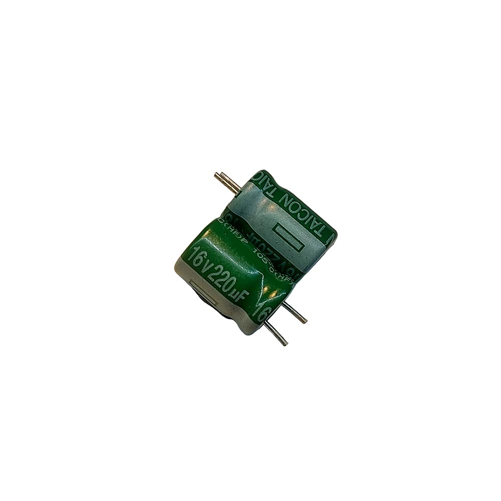 خازن الکترولیتی 220uF / 16V مارک TAICON (HF)