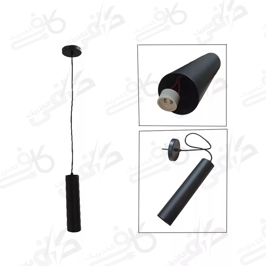 لوستر فلزی تک شعله استوانه ای کد 105