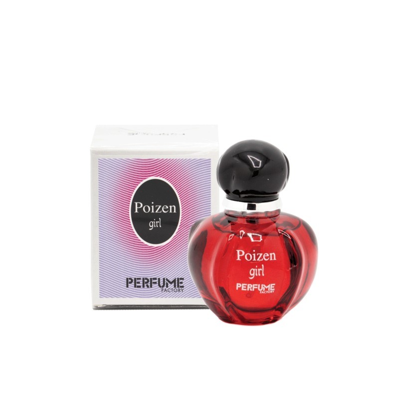 ادکلن مینیاتوری زنانه پویزن گرل برند پرفیوم فکتوری حجم ۳۰ میل Poison girl Perfume Factory