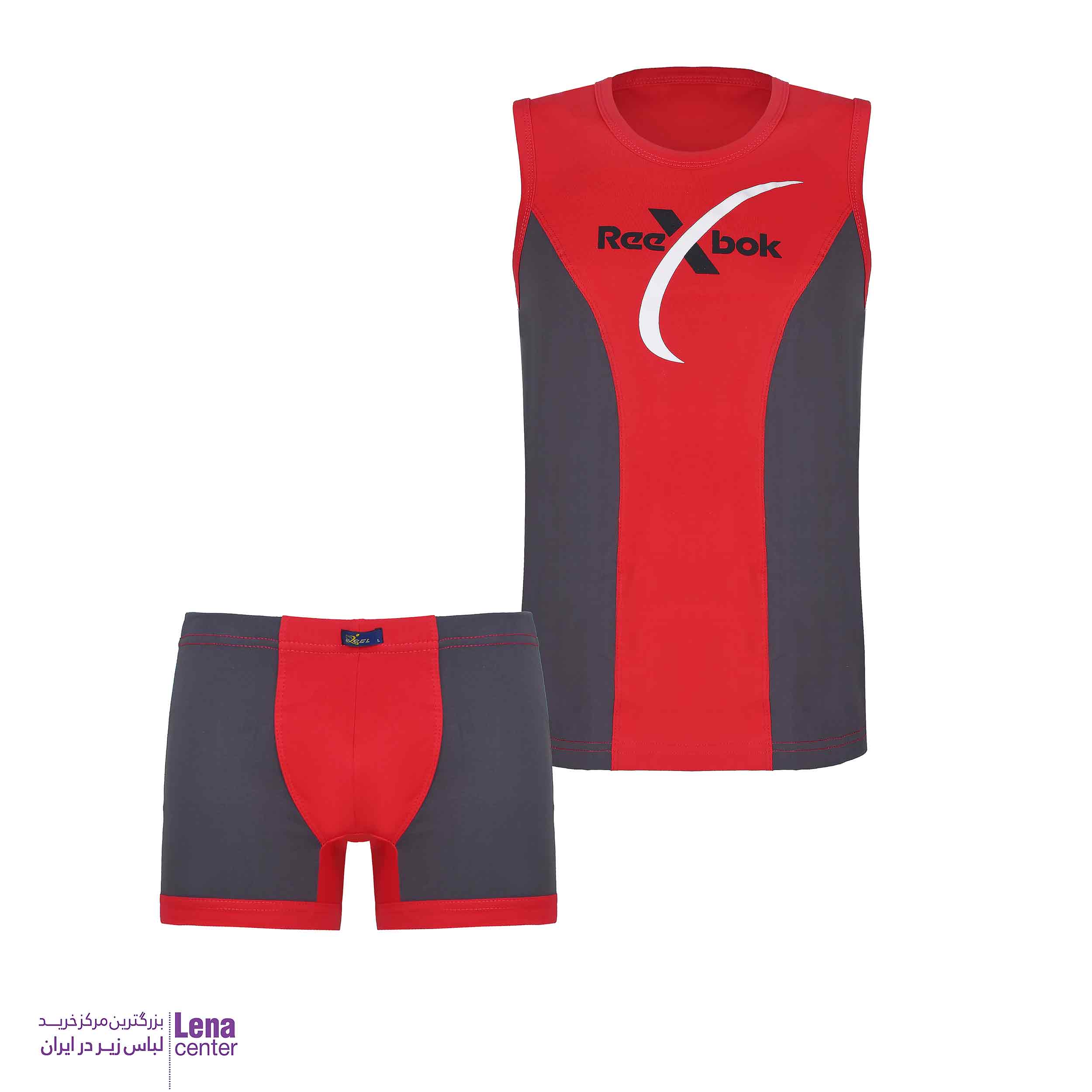 ست حلقه آستین وشورت نیم پا مردانه Reebok