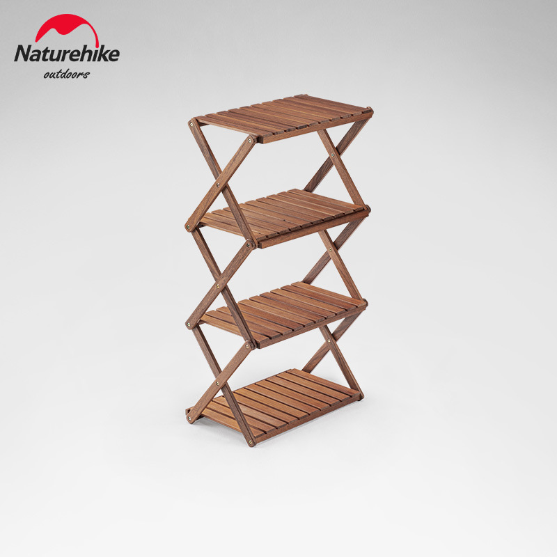 قفسه چوبی تاشو کمپینگ نیچرهایک مدل NH20JJ016 اورجینال