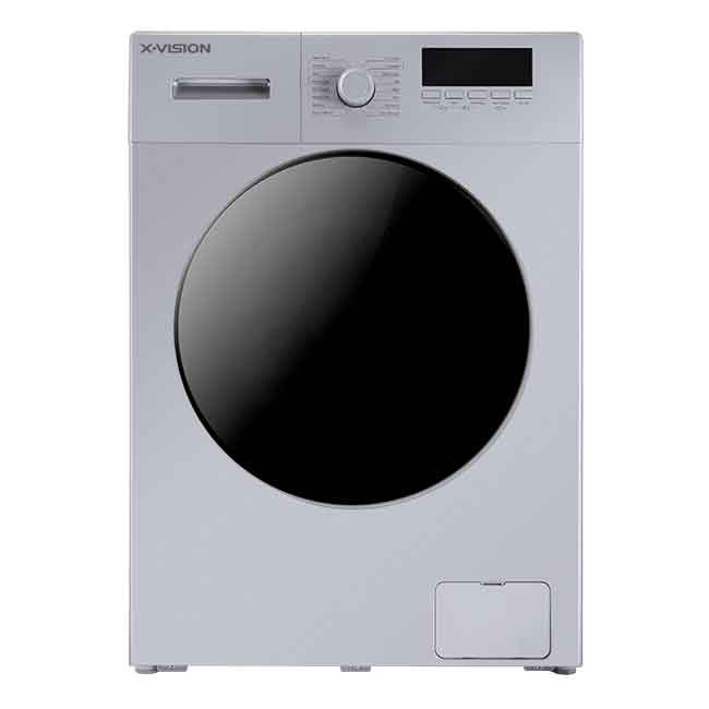 ماشین لباسشویی ایکس ویژن مدل TE84 AW ظرفیت 8 کیلوگرم - نقره ای