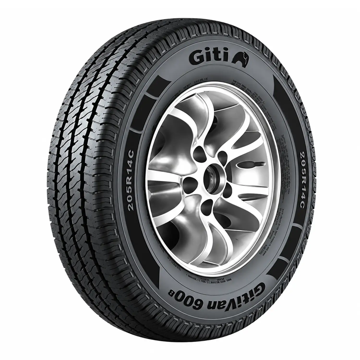 تایر جی تی چین ون 10لایه 205/75R14C 600B WR