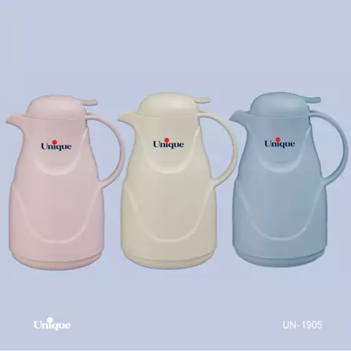 فلاسک 1 لیتر رنگی شیشه معمولی یونیک کد UN-1905