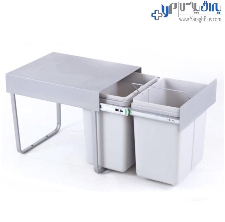 ﺳﻄﻞ زﺑﺎﻟﻪ دو ﻣﺨﺰﻧﻪ رﯾﻠﯽ ۳۴ لیتری آدلان مدل الیسا A813