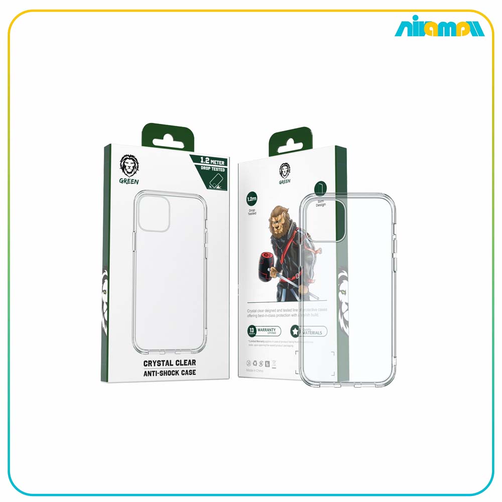 کاور شفاف گرین لاین مدل Anti-Shock مناسب برای گوشی موبایل IPhone 12/12 Pro