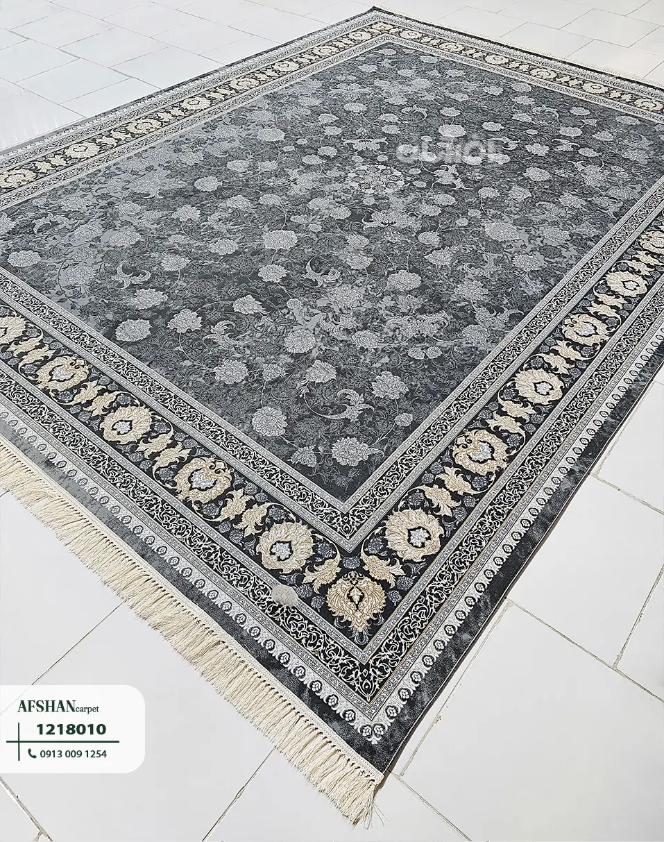 فرش 1200شانه آکرلیک طرح قصر کد 1218010 غزل