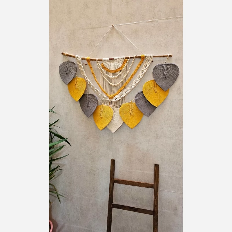 دیوارکوب برگ مدل افتابگردون برند ریسمونک و رنگ دلخواه