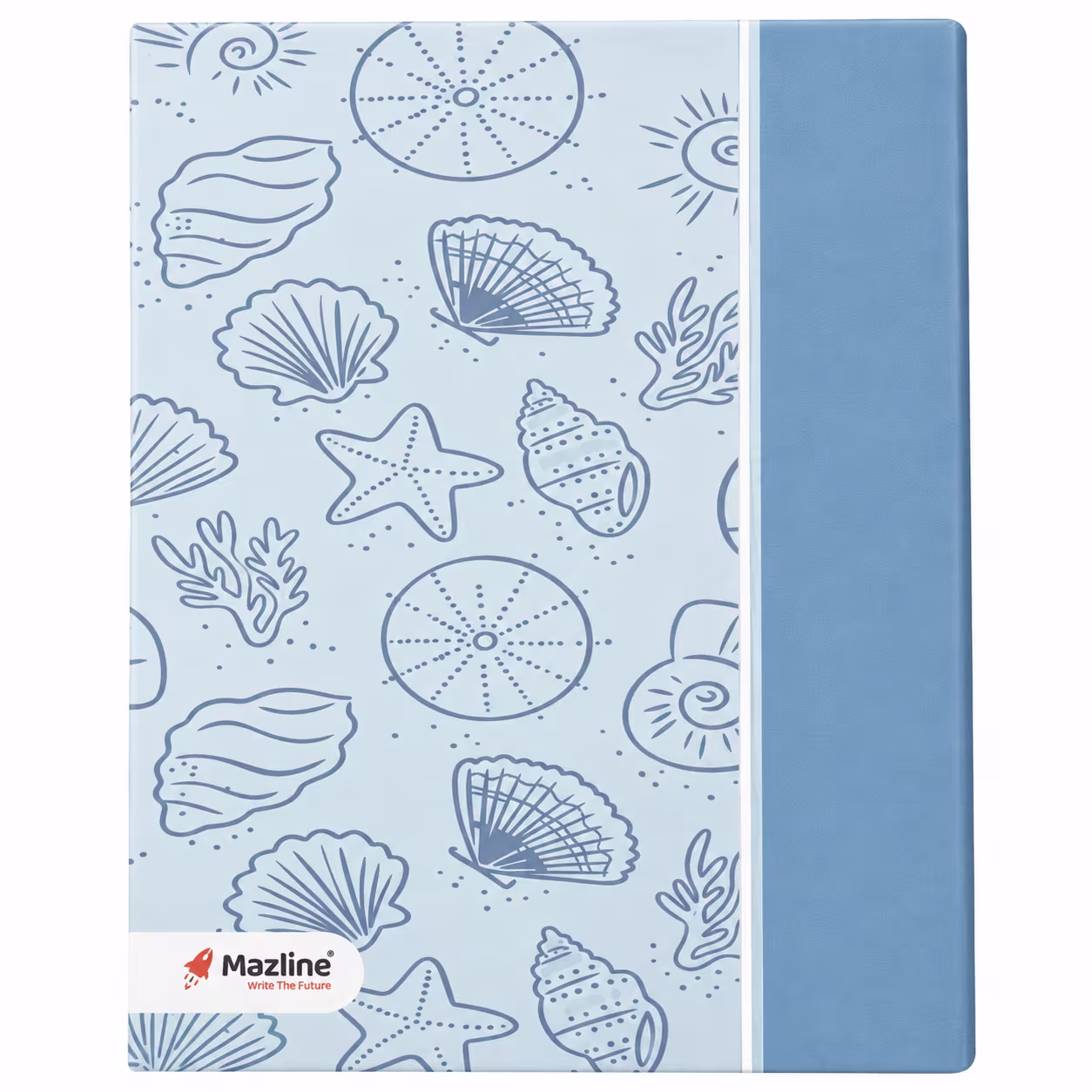 کلاسور 20 حلقه 100 برگ 17×24 سانتی‌متر مازلاین - صدفی آبی