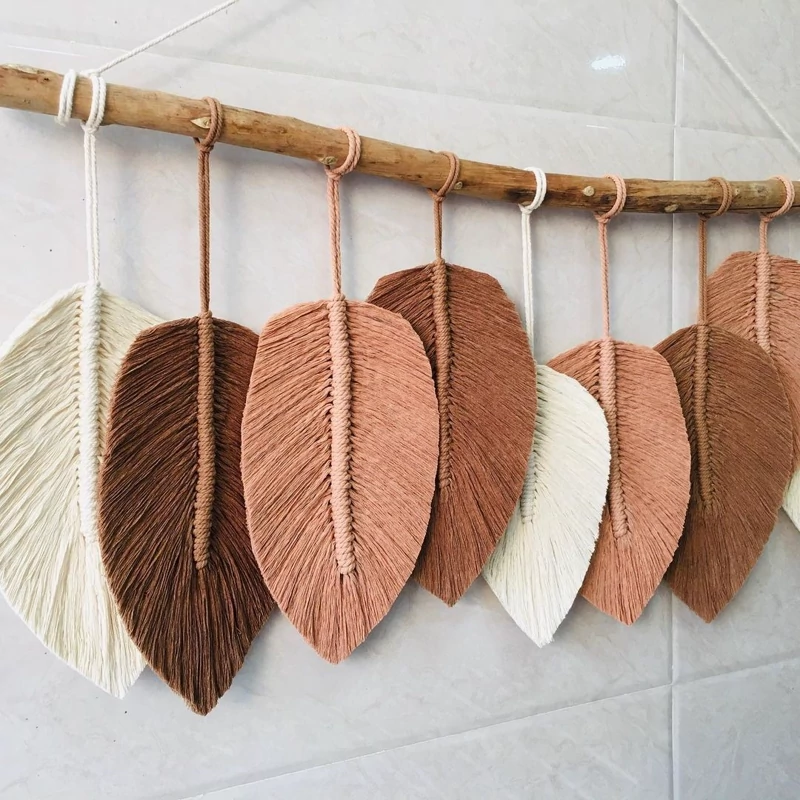 دیوارکوب برگ مکرومه مدل لادن